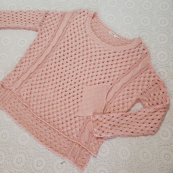 Blu Pepper Sweater, Soft Coral Pink, Sz M - Picture 3 of 8